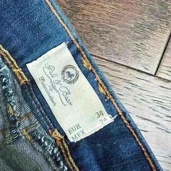 Pull&Bear Women’s High Waisted Blue Jean Denim Casual Everyday Summer 2 - Picture 3 of 11